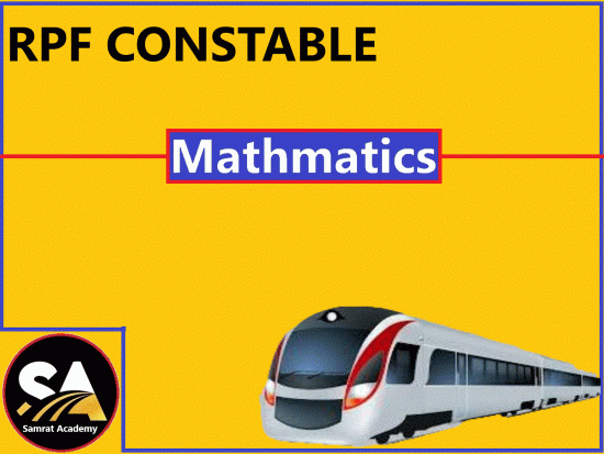 RPF Constable (Mathmatics)